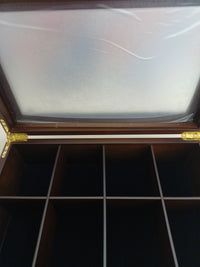 Caja de té de madera Apace Living 8 compartimentos