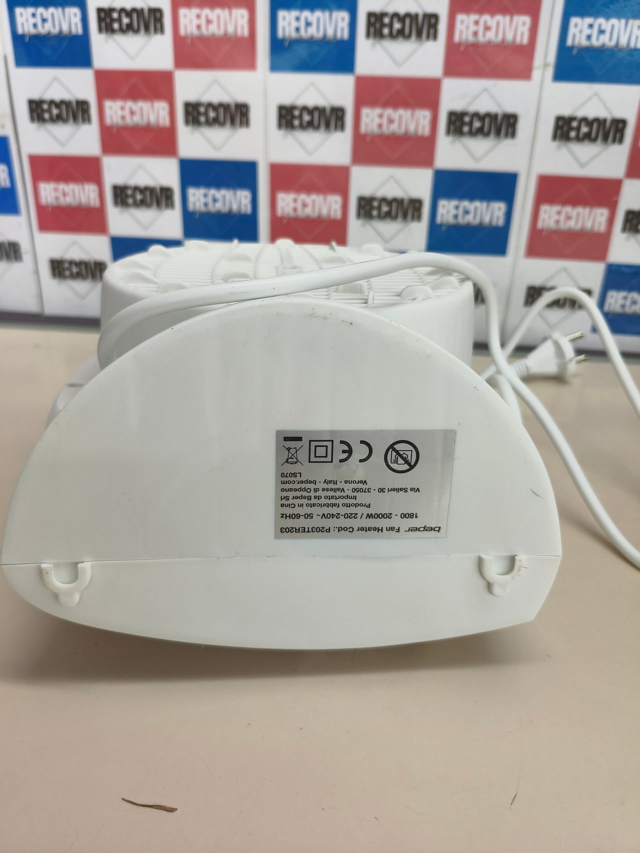 Termoventilador eléctrico compacto Beper P203TER203 de 2000 W