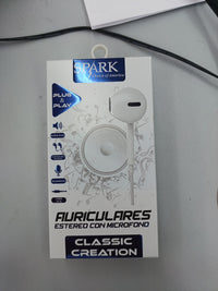 Auriculares Estero con Micrófono, 3.5mm Jack, Cómodos SPARK