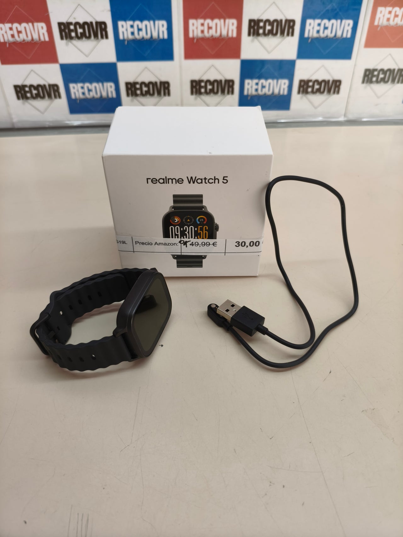 realme Watch 5, AMOLED 1,97", 16 días, IP68, negro