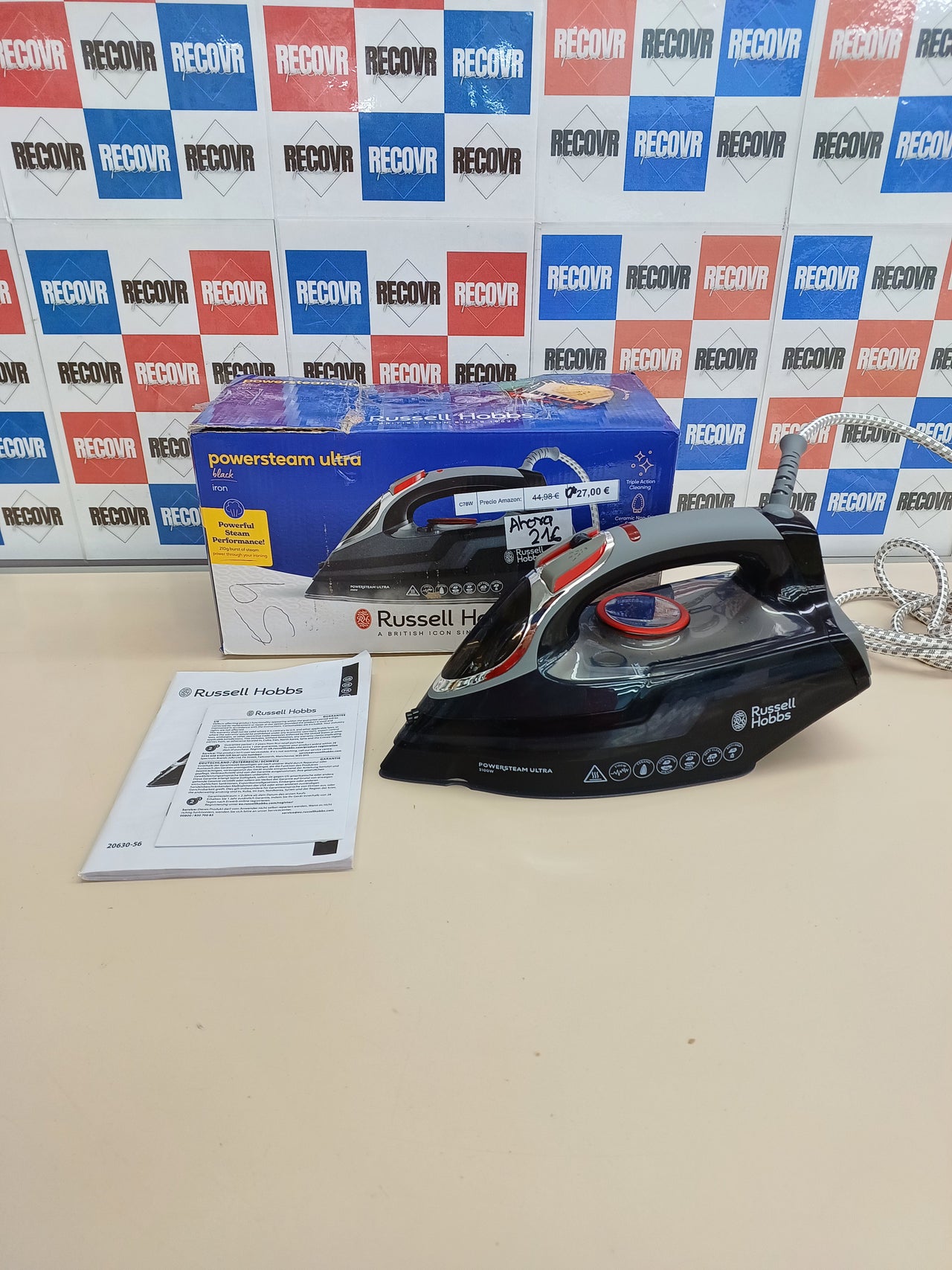 Plancha Vapor Russell Hobbs Power Steam 3100W