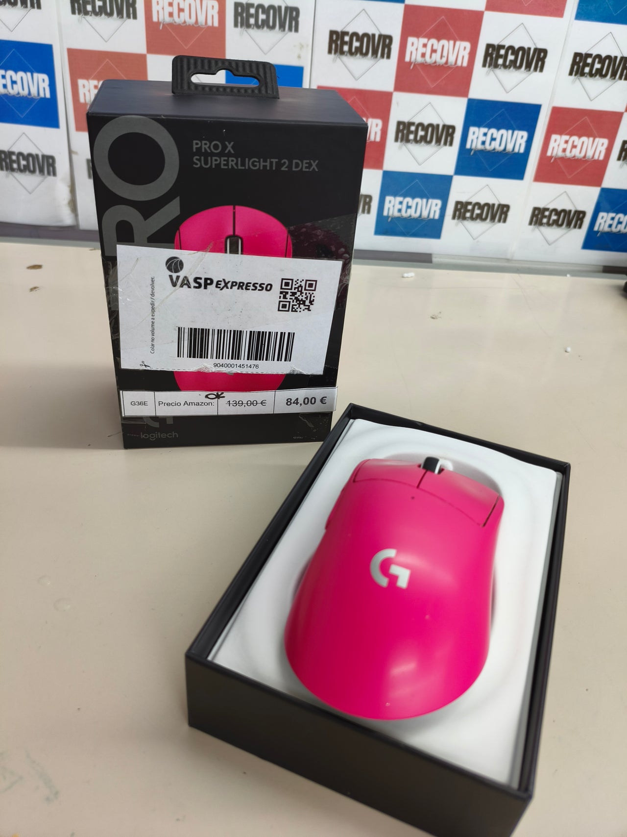 Ratón gaming inalámbrico Logitech G Pro X Superlight 2 DEX rosa