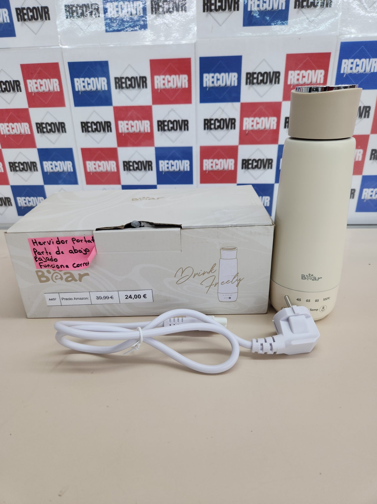 Hervidor eléctrico 300 ml, taza térmica de calentamiento rápido acero Inoxidable
