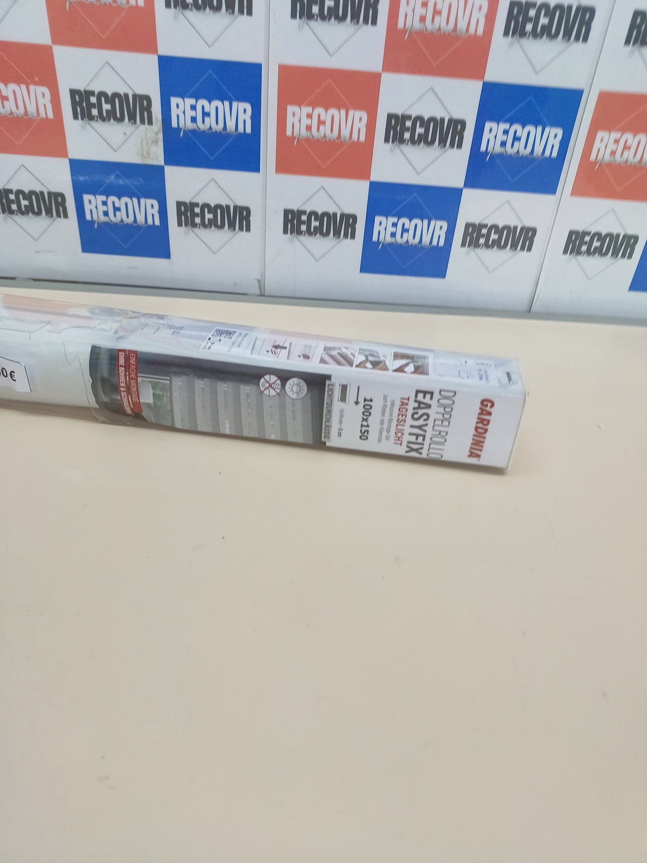 Estor enrollable dúo 100x150 blanco GARDINIA