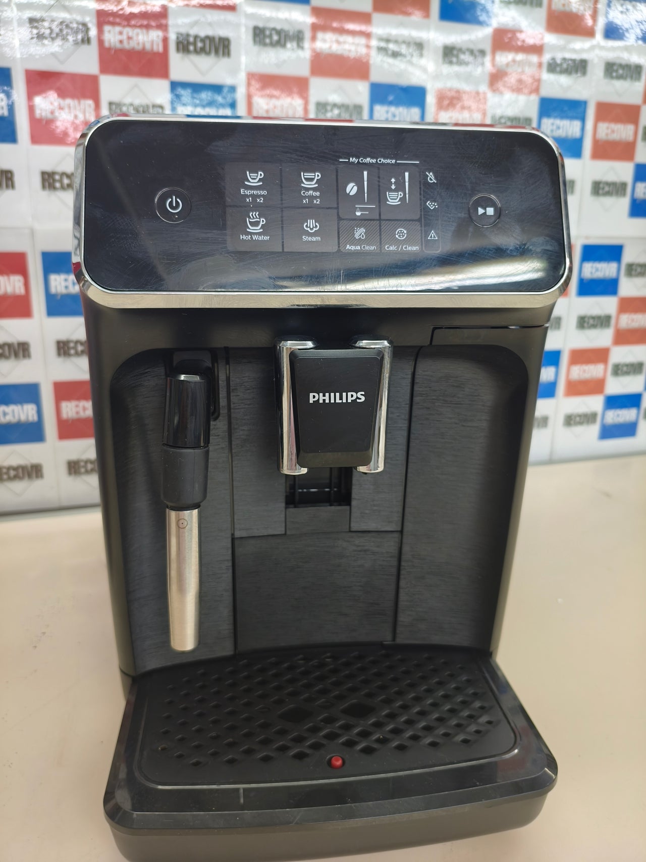 Cafetera espresso automática Philips Serie 2200 con espumador de leche
