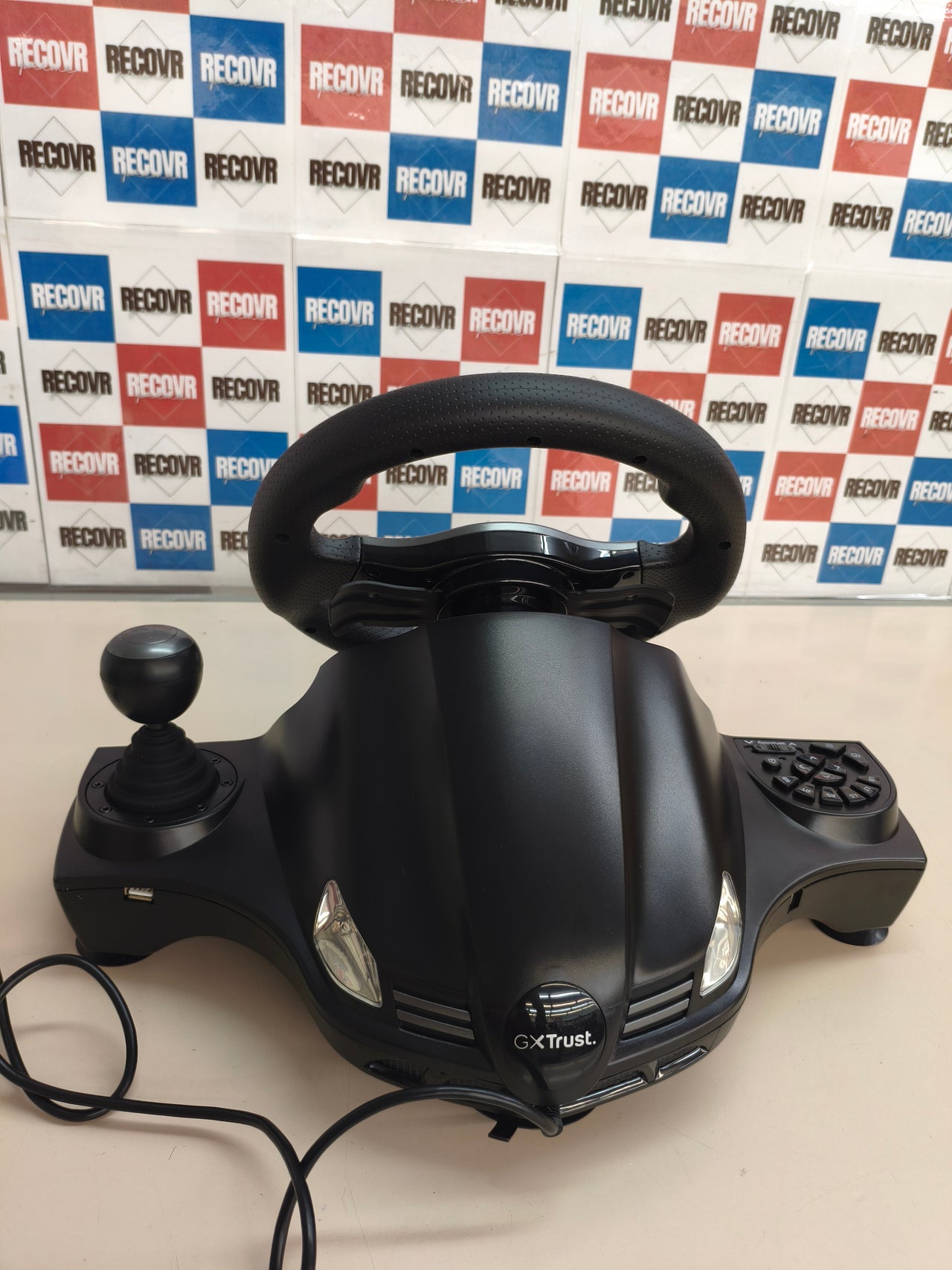 Trust GXT Movi, volante gaming para PC con pedales y levas