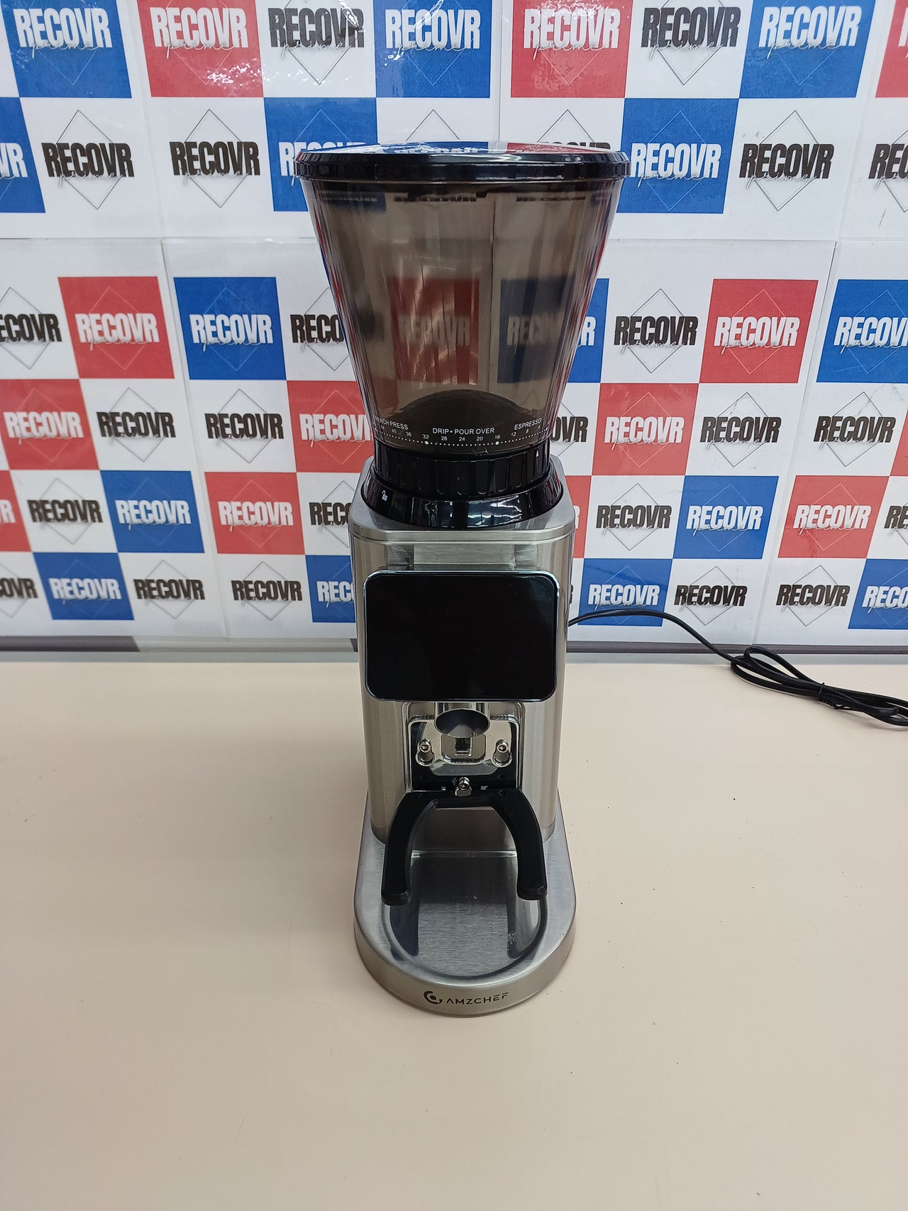 Molinillo de Café Eléctrico AMZCHEF Soporte Desmontable