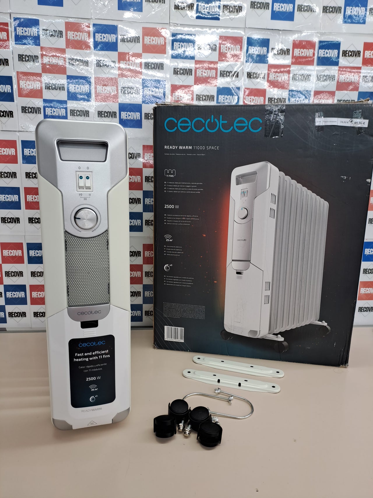 Radiador aceite 2500 W 11 módulos – Cecotec