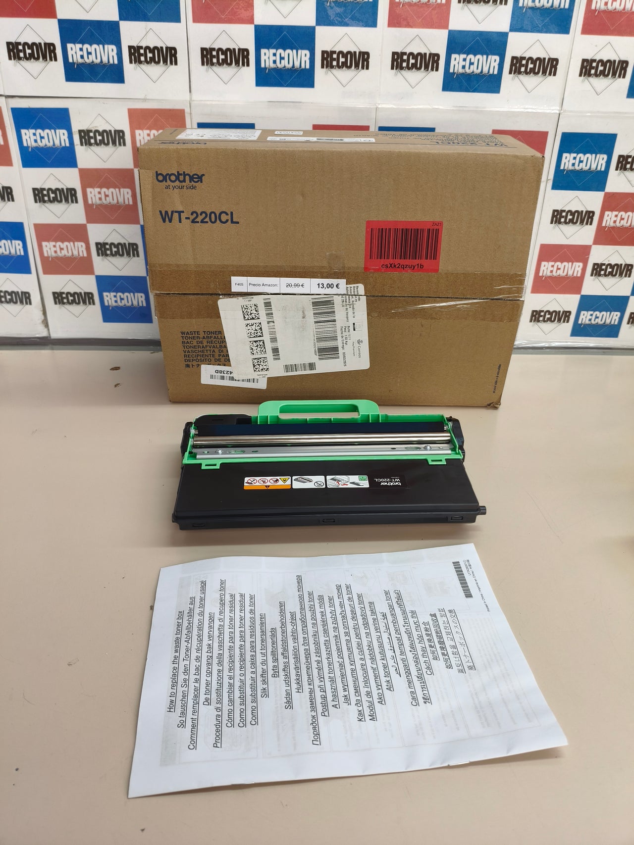 Brother WT220CL, recipiente de tóner residual, 50.000 páginas