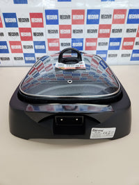 Girmi BQ90 Griglia & Barbecue - Tapa de vidrio templado, ajuste de temperatura, 2200 W, negro
