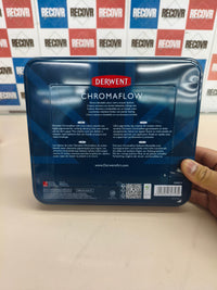 Estuche de 72 lápices de color Derwent Chromaflow calidad profesional