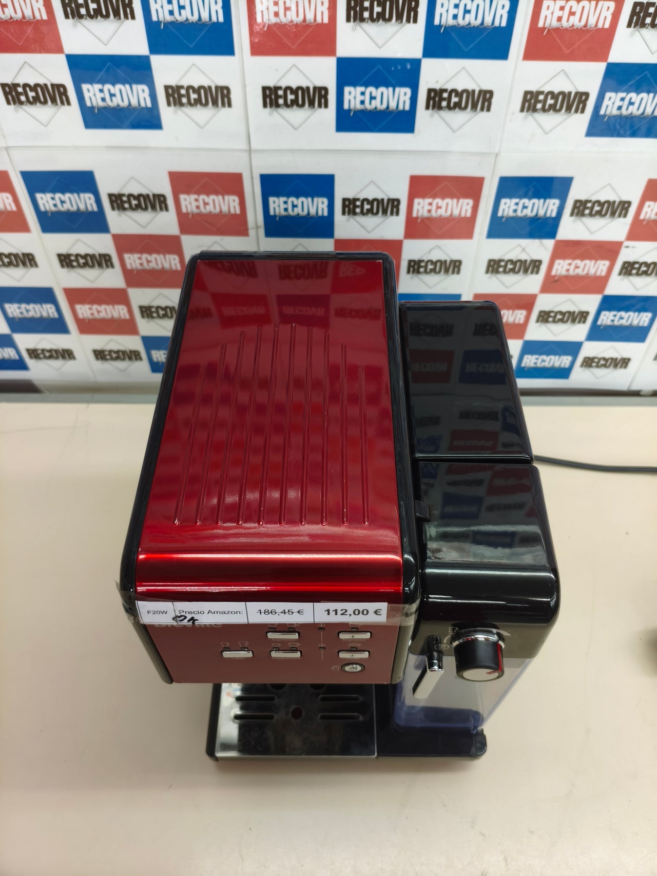 Cafetera espresso Breville Prima Latte II VCF109X roja
