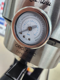 Cafetera Espresso 1350W, 20 Bares, Manómetro, Thermoblock, Vaporizador, Acero Inox Cecotec