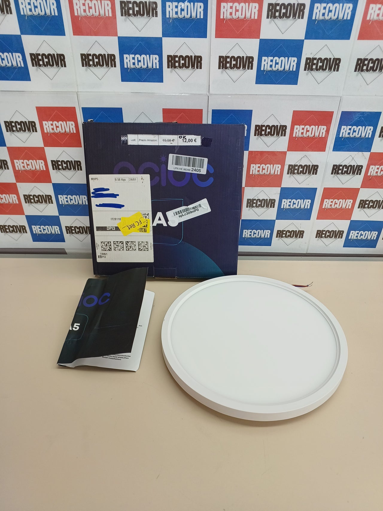 Lampara de Techo LED 20W 5000K 25,4cm