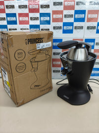 Exprimidor de palanca 300 W con 2 conos inox