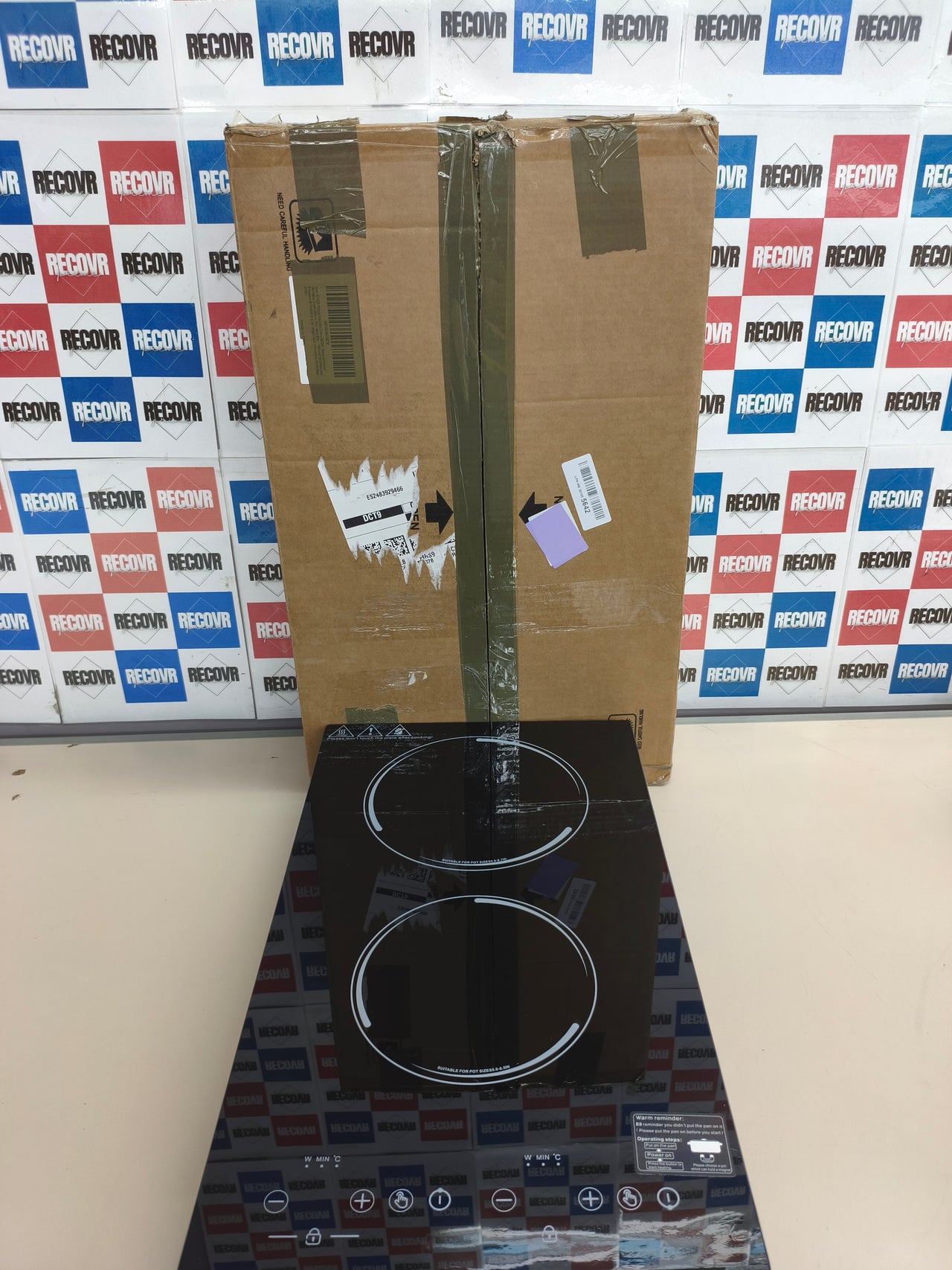 Placa de inducción GTKZW de 2 fuegos y 3600 W con 9 niveles