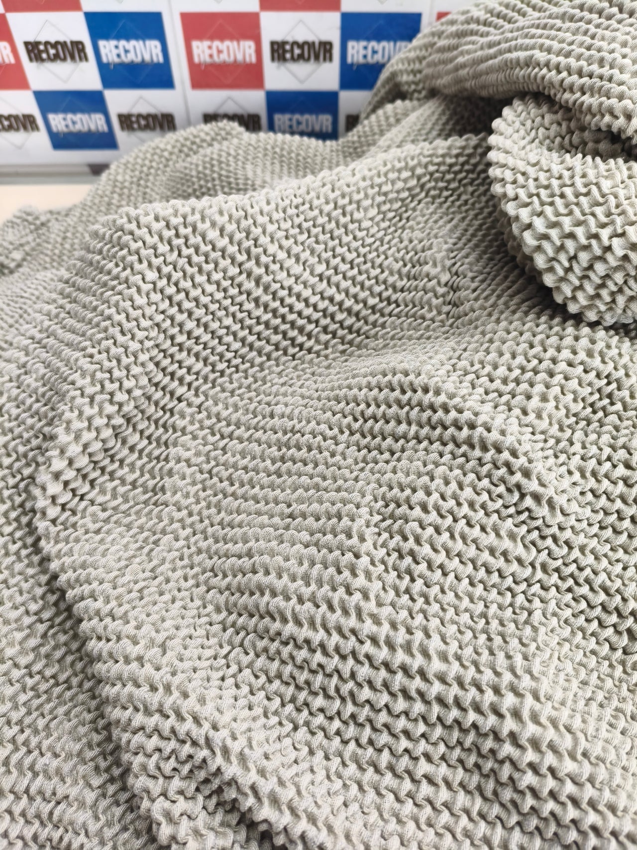 Funda elástica  gris claro jacquard algodón