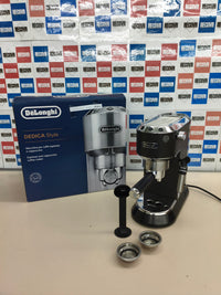 Cafetera espresso De’Longhi Dedica acero inoxidable negra