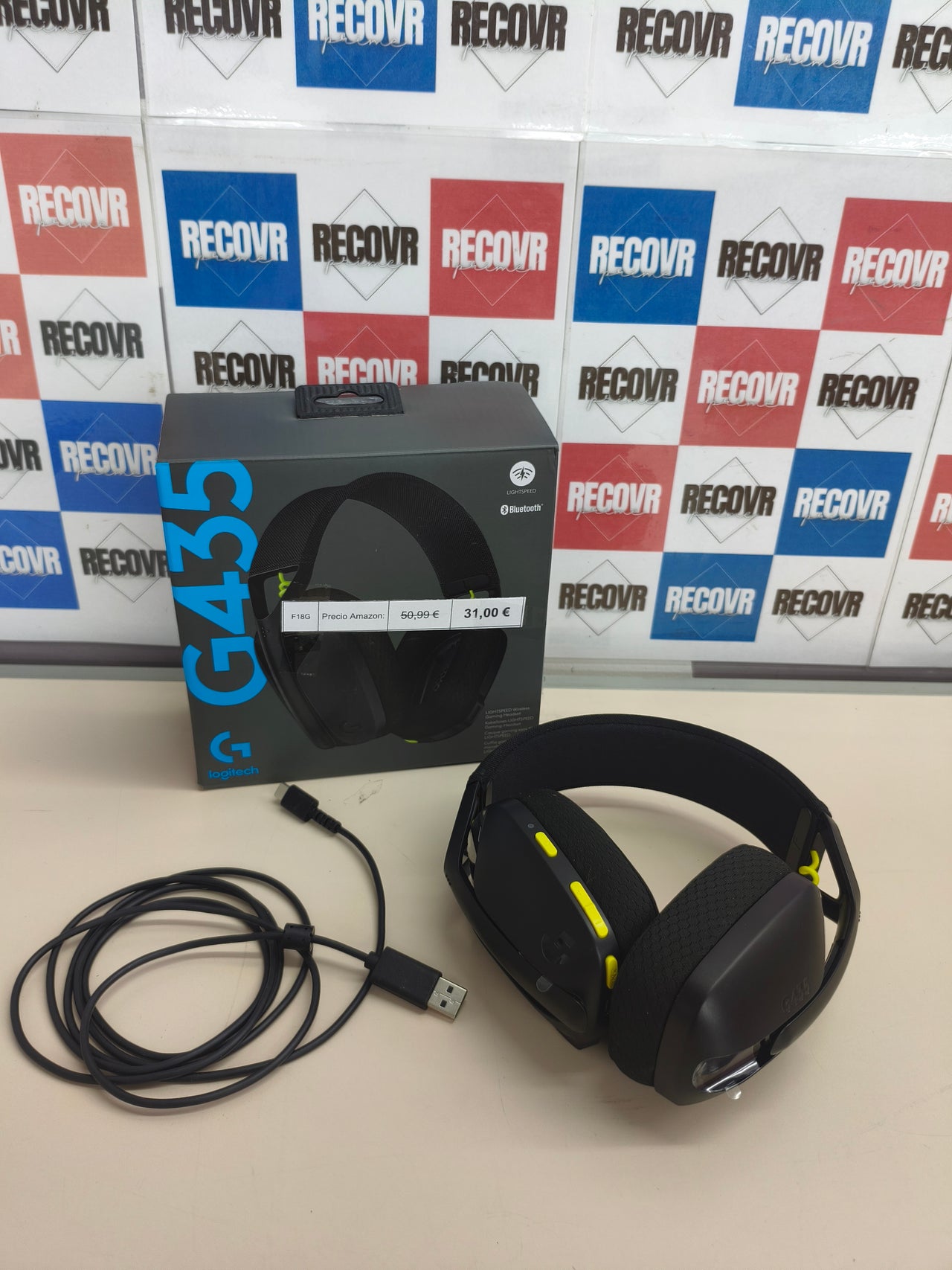 Auriculares gaming Logitech G435 LIGHTSPEED inalámbricos y Bluetooth negros