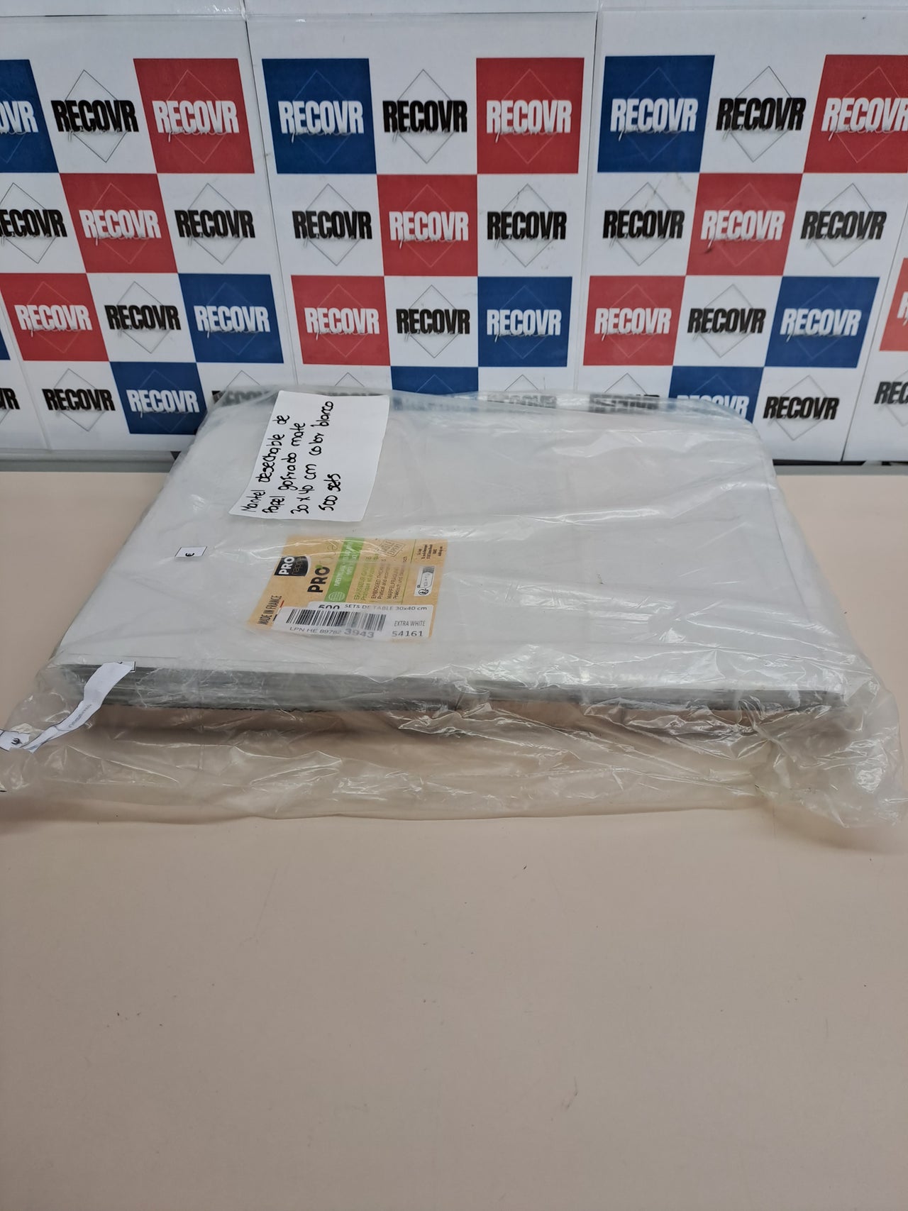 Mantel papel gofrado blanco 30x40 500 uds Pro