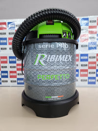 Aspiradora de Cenizas RIBIMEX Perfetto, Plástico y Metal, Negro y Verde