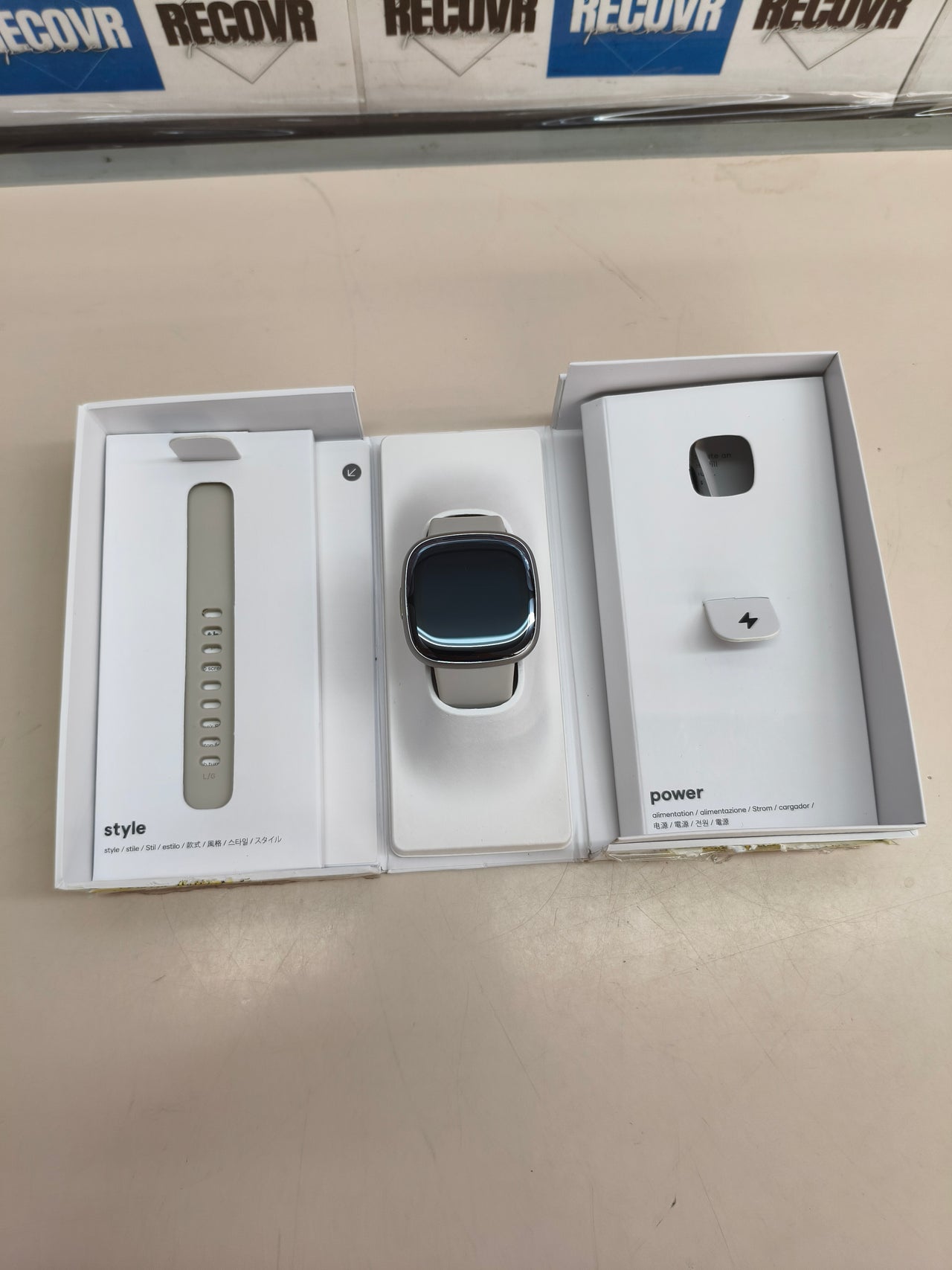 Fitbit Sense 2, smartwatch, blanco Lunar/Platinum, talla única