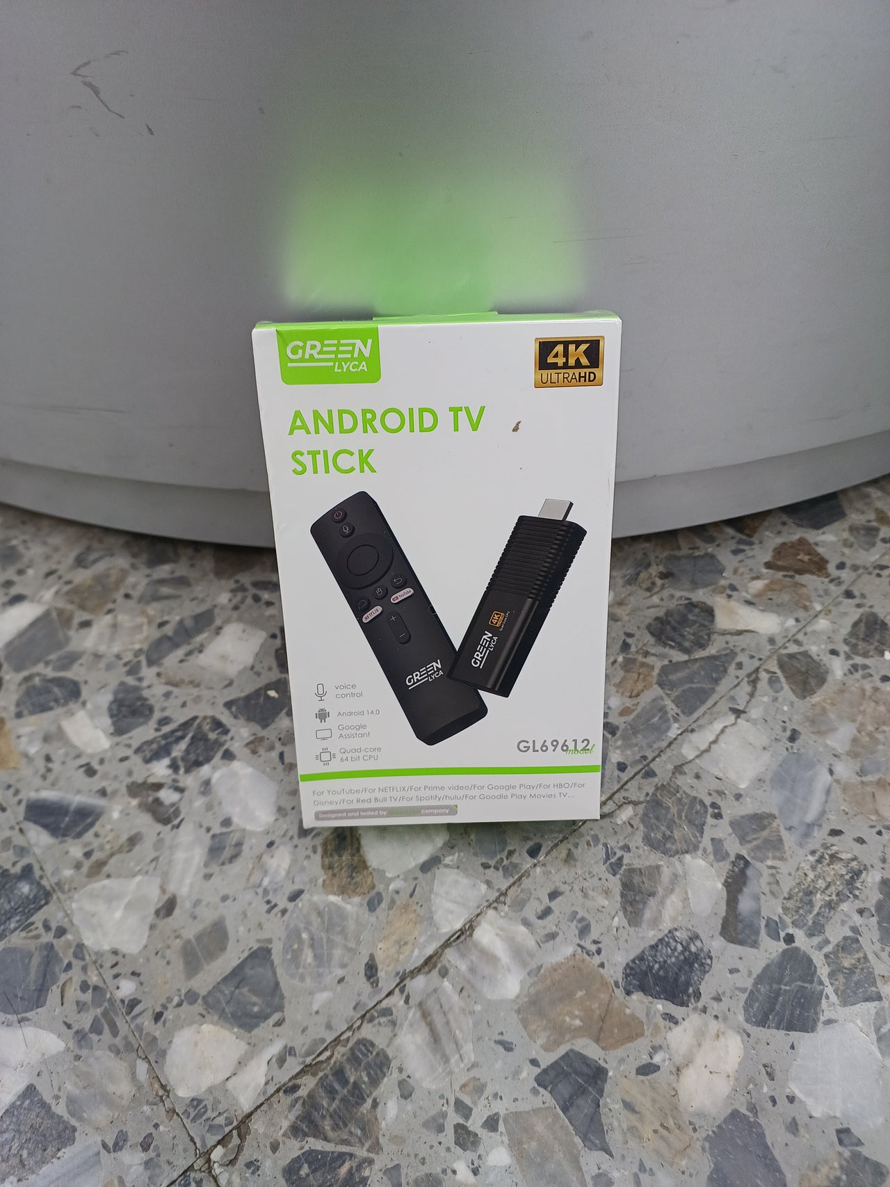 Android TV Stick 4K Ultra HD, control por voz, Android 14.0, asistente Google, 4GB RAM, 32GB ROM, 2.4G,