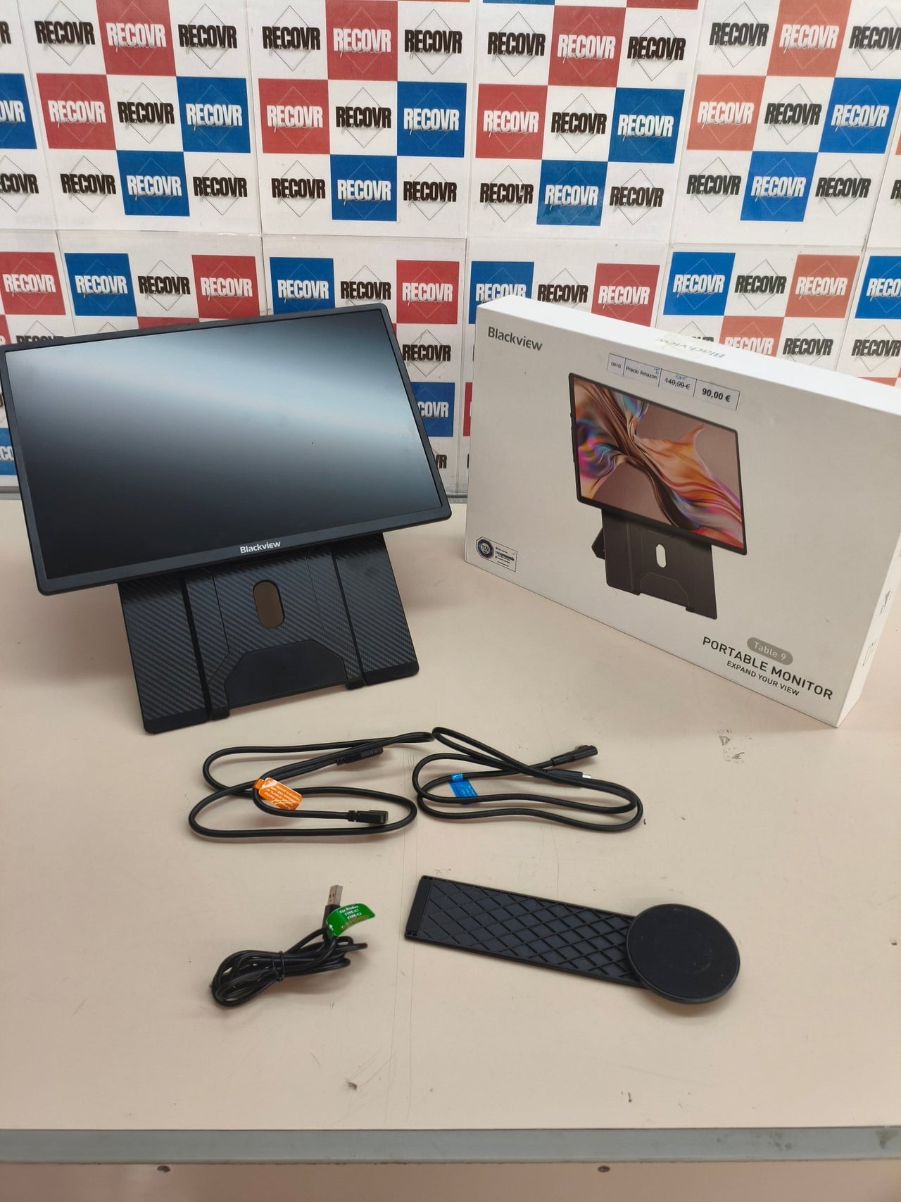 Blackview Monitor portátil 16,1" FHD, 1200P, magnético 360