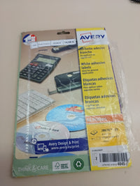 Etiquetas adhesivas CD inkjet 50 ud Avery J8676-25