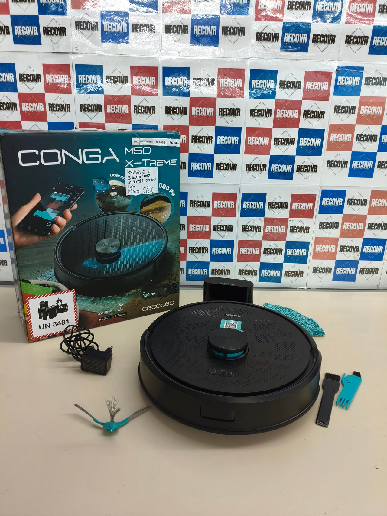 Cecotec Conga M50 X-Treme 5000 Pa con navegación láser y app