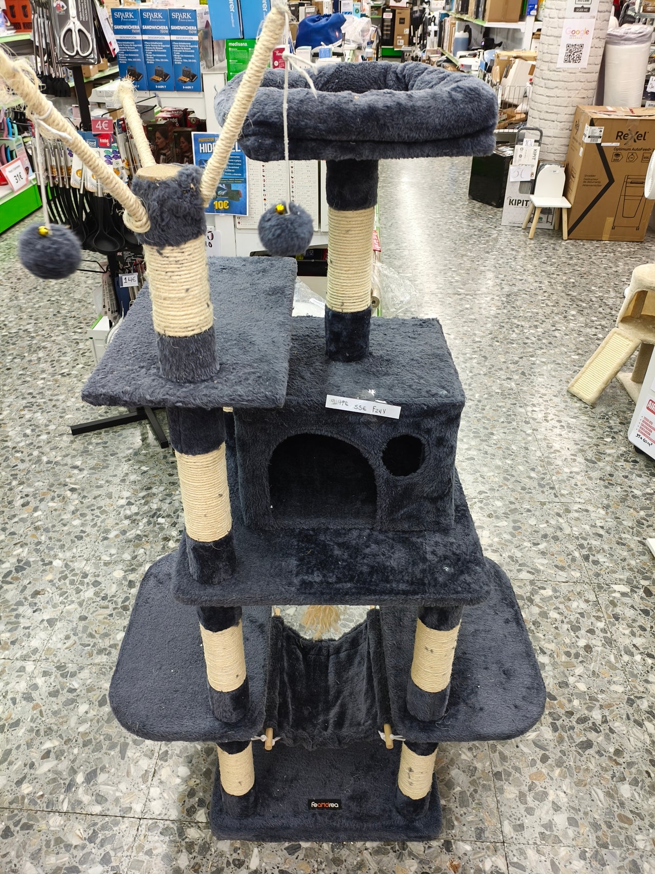 Árbol rascador para gatos FEANDREA color antracita