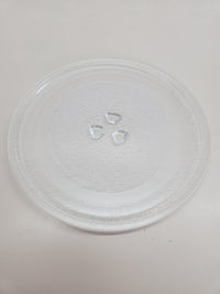 Plato Microondas 24.5 CM Universal 245 mm de Diámetro, Plato Giratorio de Cristal Redonda con 3 Fijadores Apto para Todos los Modelos de Microondas con un Plato Giratorio WinGluge