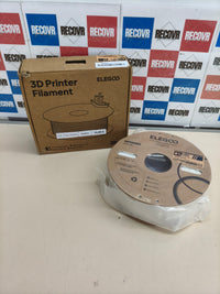 Filamento ABS para impresora 3D, 1,75 mm, 1 kg, blanco.