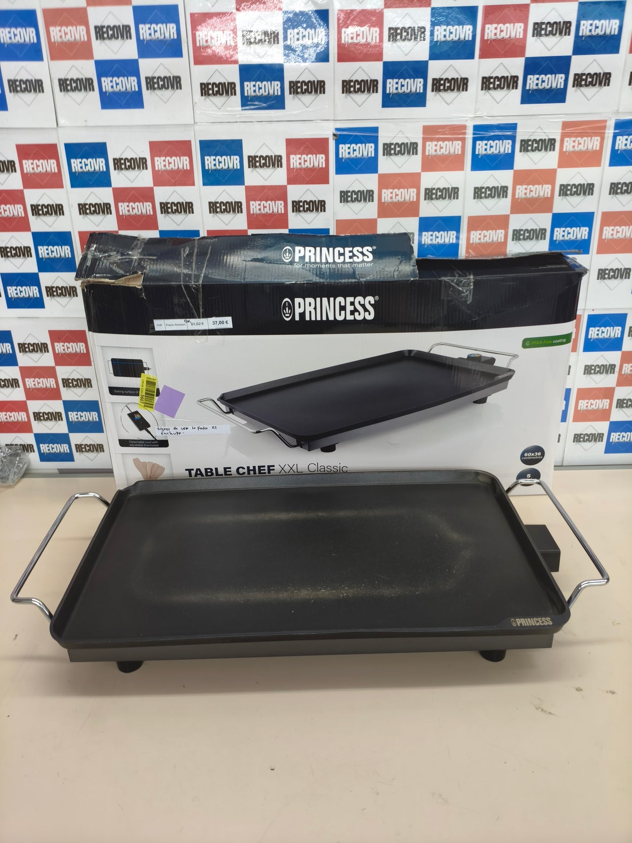 Parrilla de mesa Princess XXL 60 x 36 cm 2500W