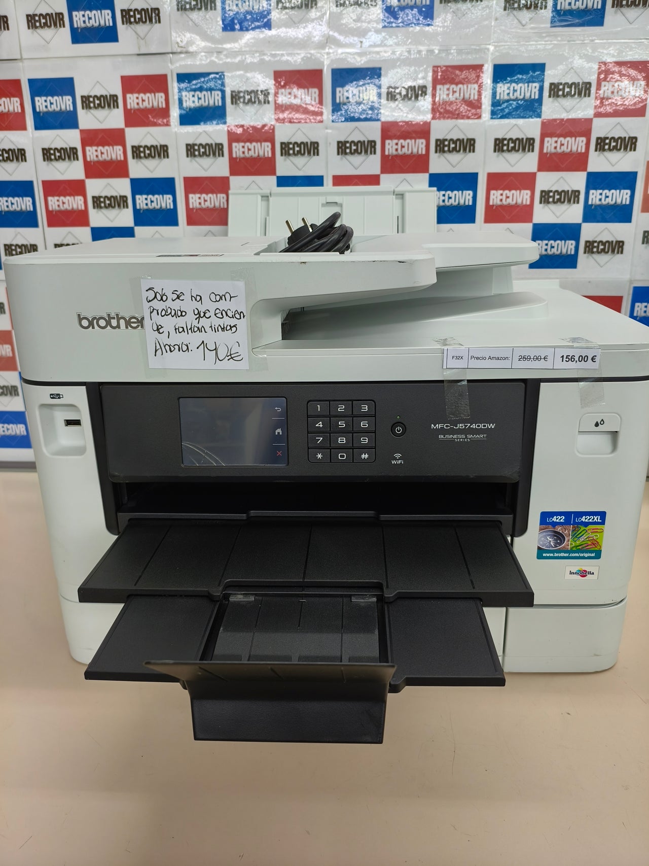 Impresora multifunción Brother MFC-J5740DW WiFi A4/A3
