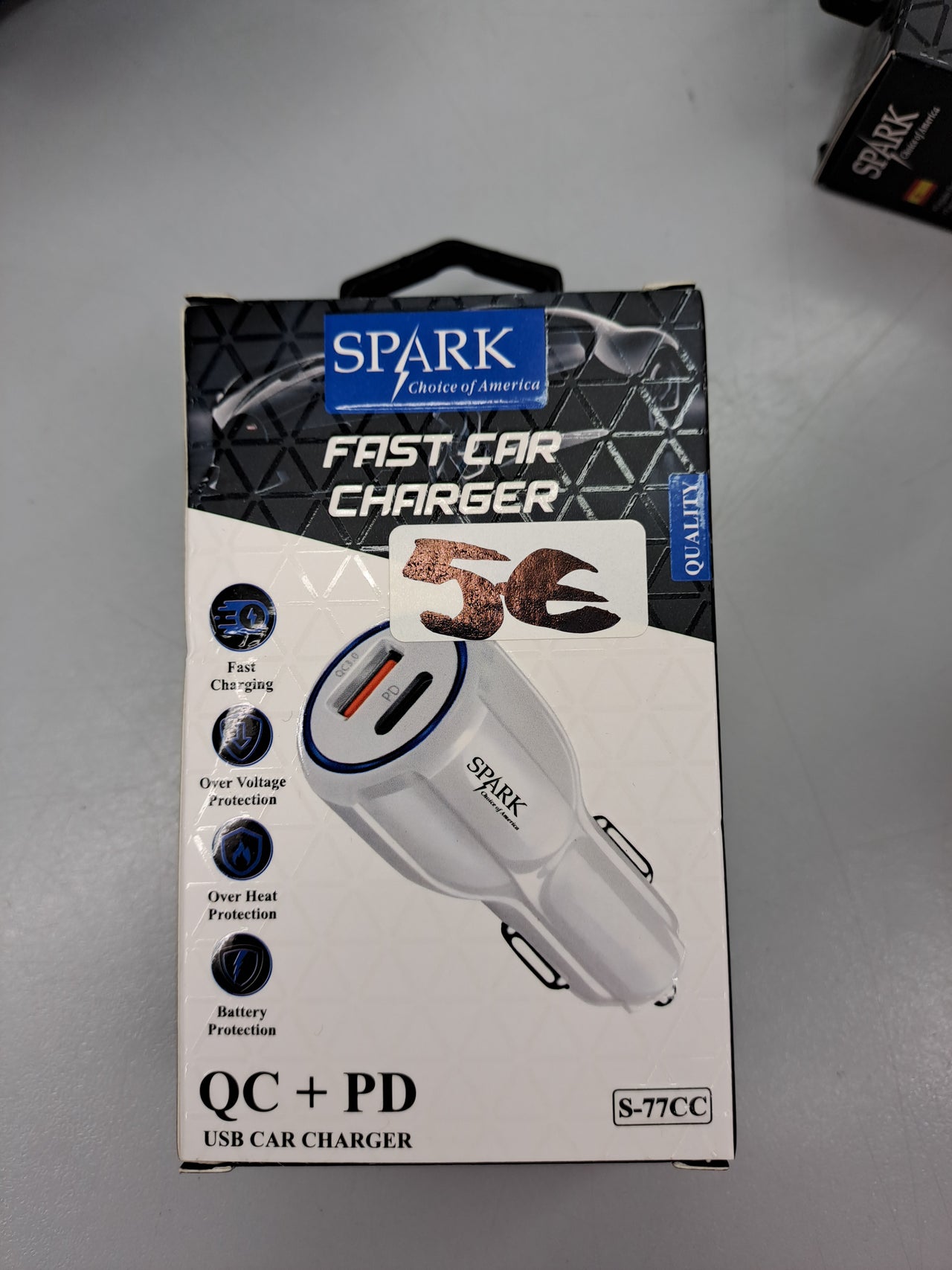 Cargador USB Coche S-77CC- SPARK