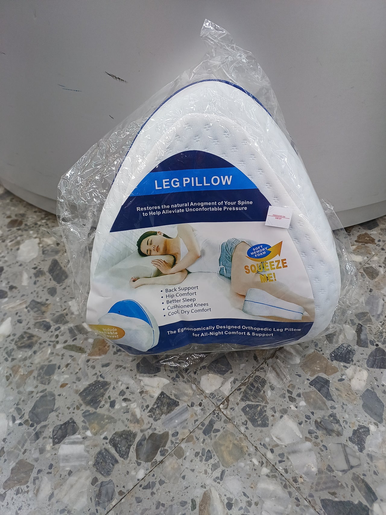 Almohada, diseño ergonómico ortopédico, para colocar en entrepierna, LEG PILLOW