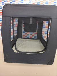 Transportín plegable lionto para perros 3XL 101x69x70 cm negro