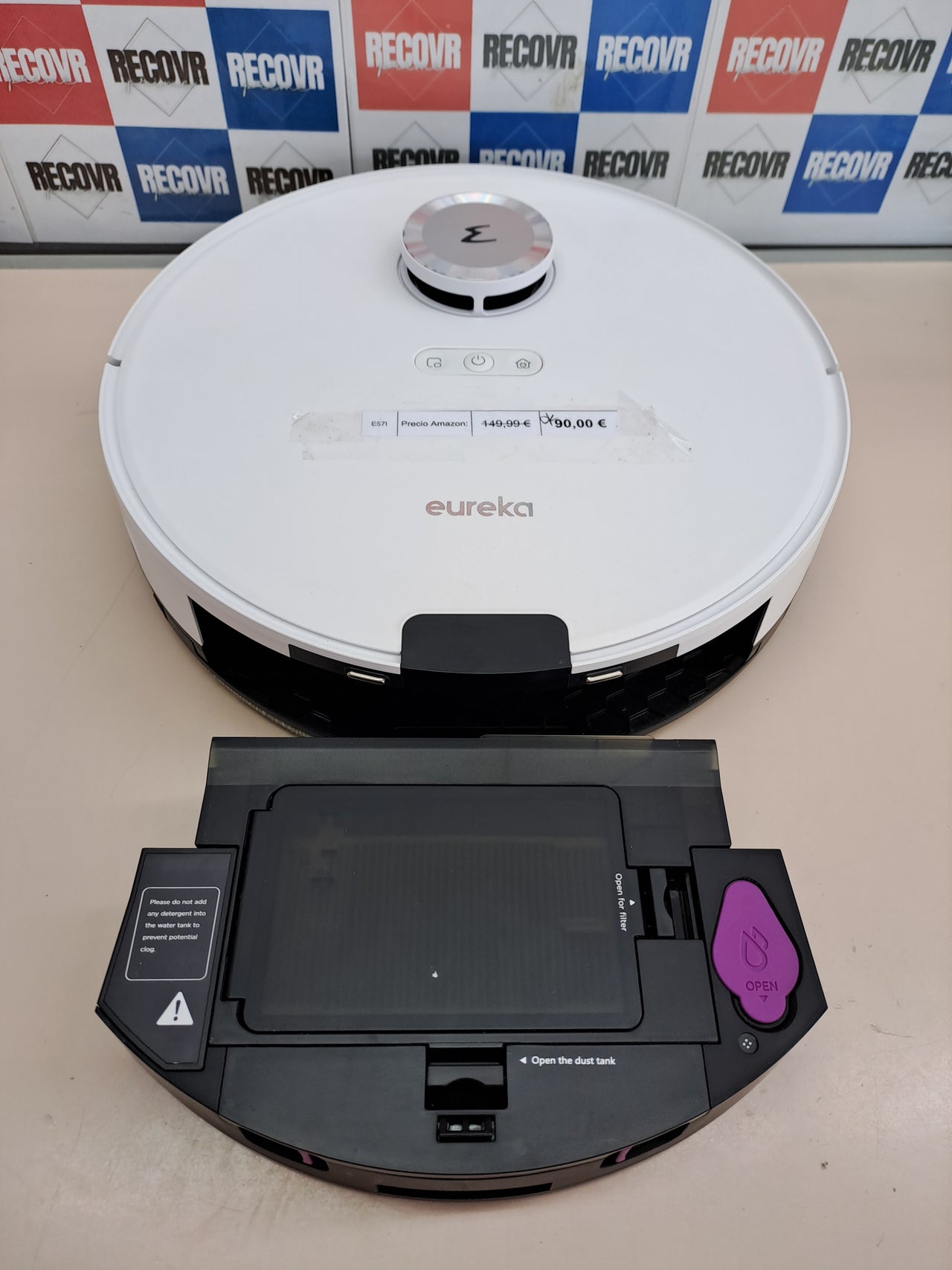 Robot aspirador con base autovaciado 4000 Pa – Eureka