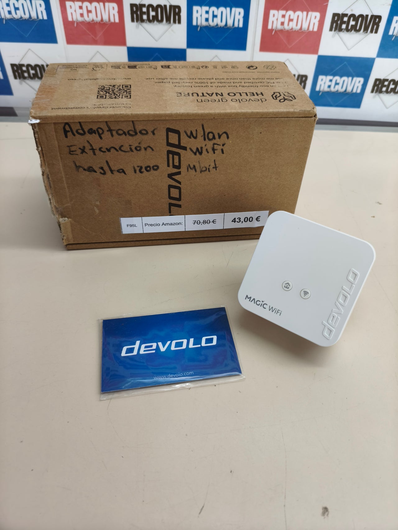 Adaptador poweline wifi Devolo Magic hasta 1200 Mbit/s con 1 puerto LAN y función mesh
