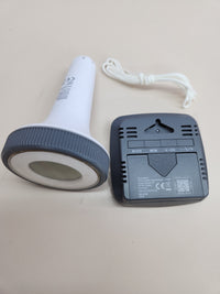 Termómetro inalámbrico para piscina con base digital para lectura de datos, temperatura interior, temperatura del agua, humedad del aire, piscina, estanque, instalación exterior, techno line WS9059