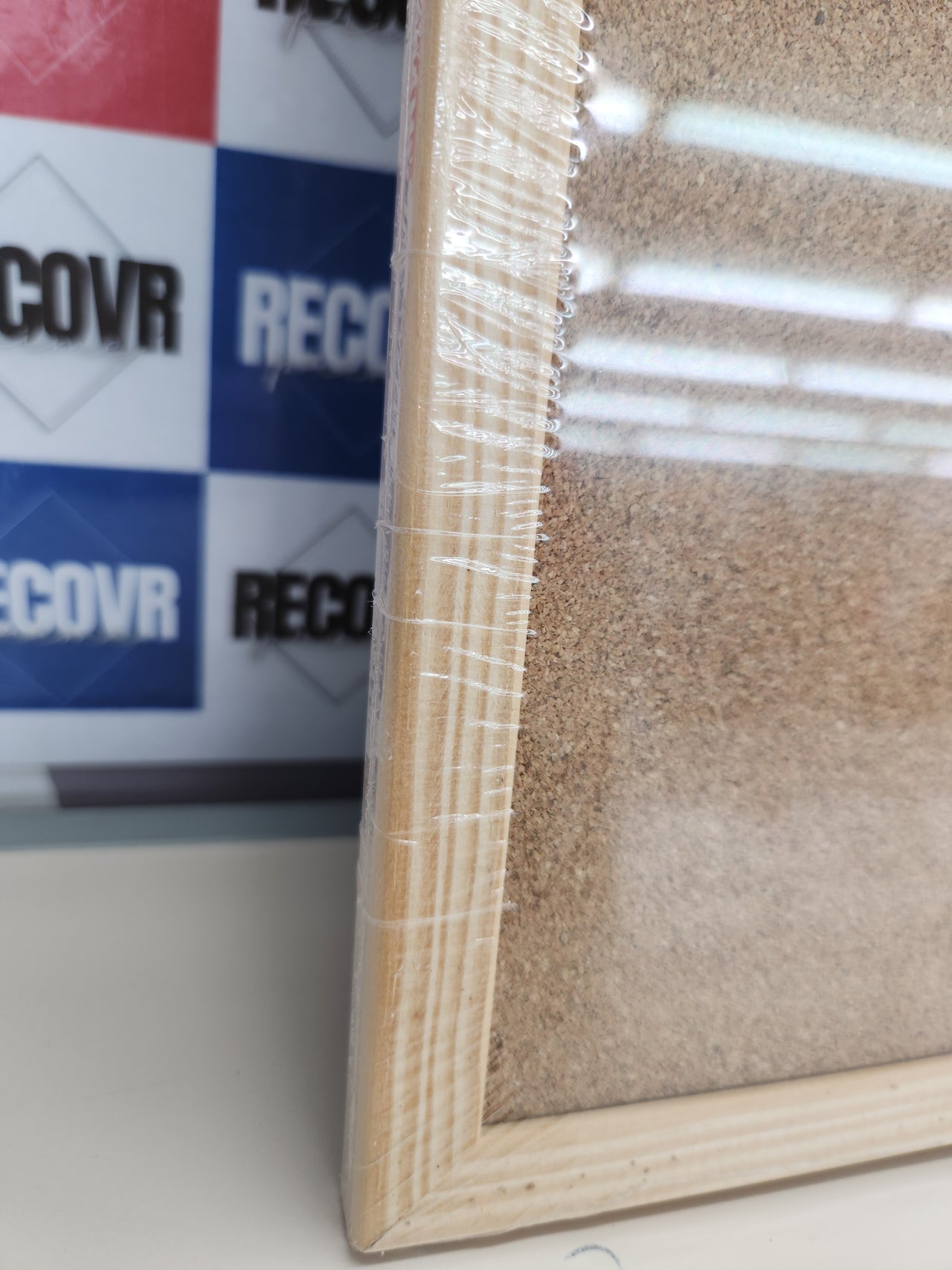 Tablón Corcho 40x30cm con Marco de Madera , Tablón de Anuncios de Corcho Tablón de Anuncios ALLboards