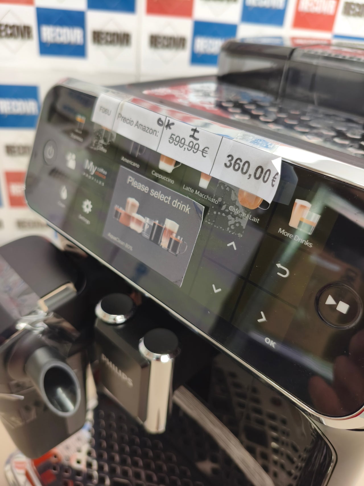 Cafetera superautomática Philips Serie 5400 LatteGo 12 cafés negra