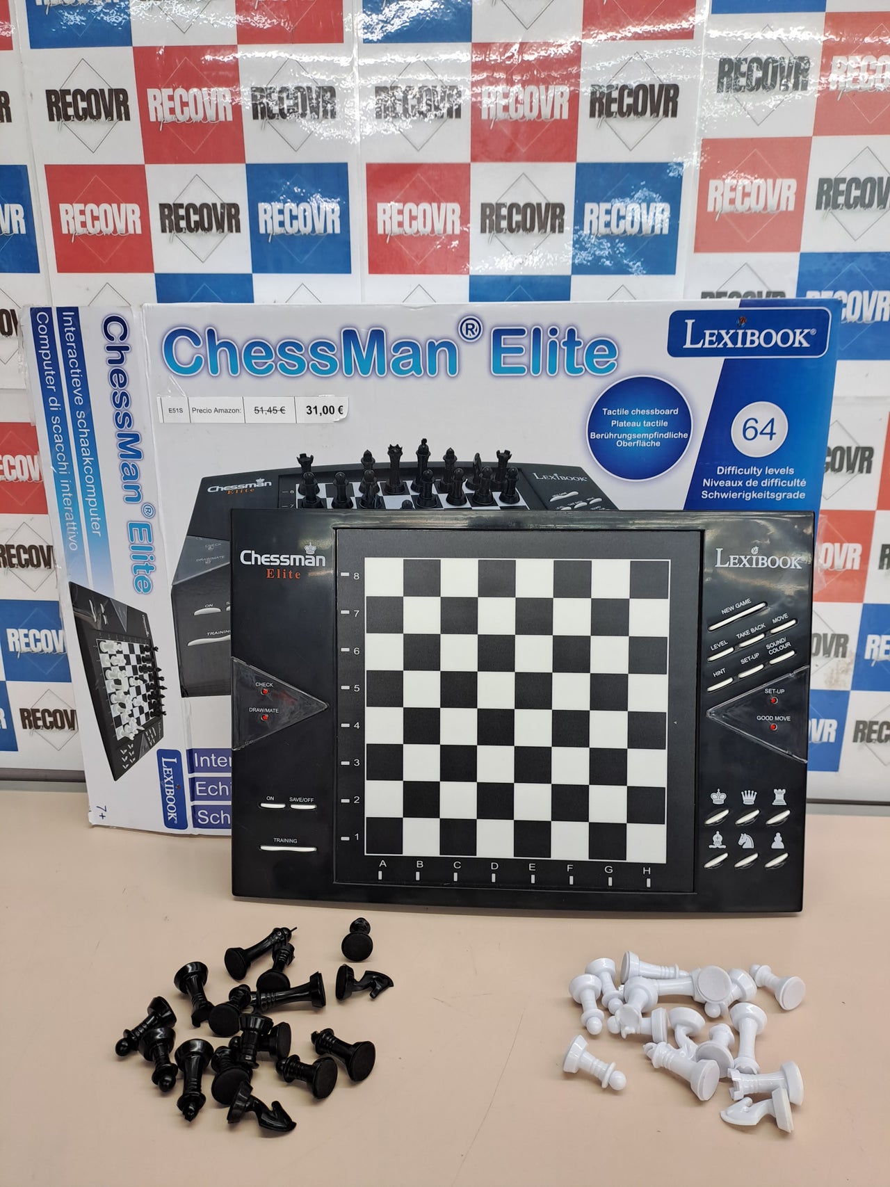Juego de ajedrez electrónico Lexibook Chessman Elite