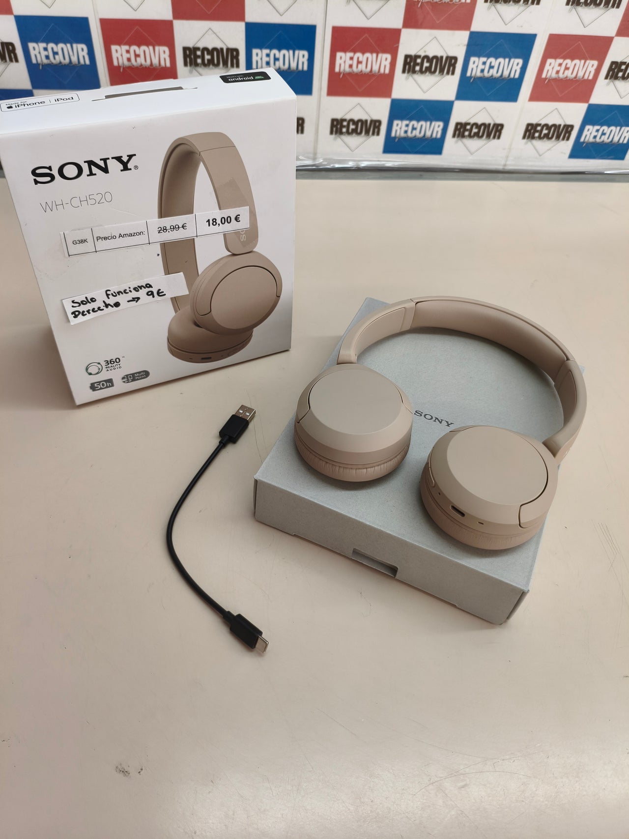 Sony WH-CH520, auriculares Bluetooth de diadema