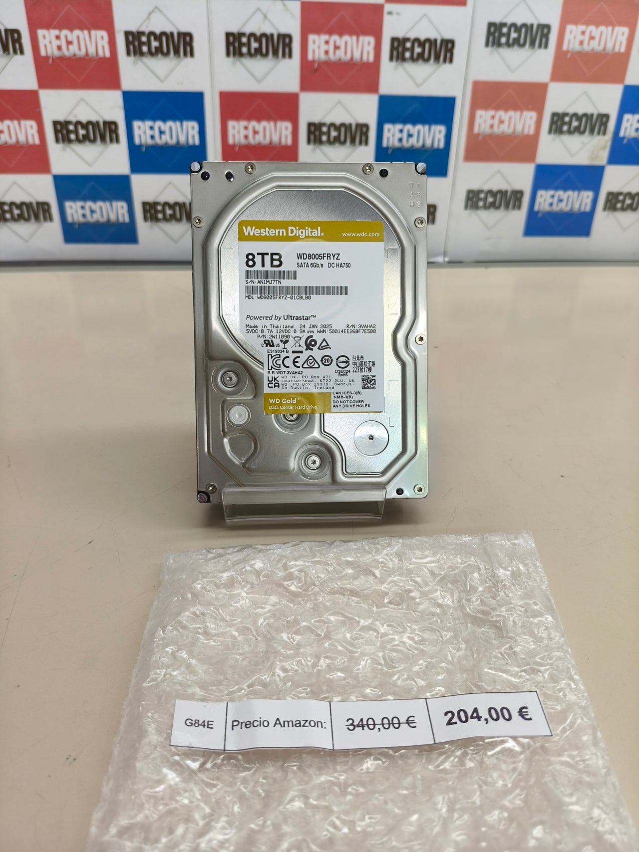 Disco duro WD Gold 8 TB