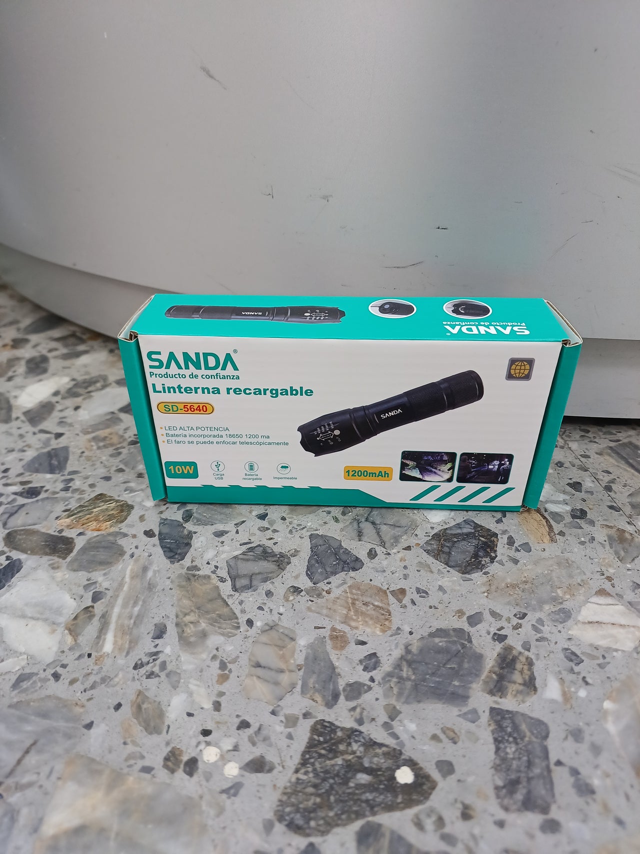 Linterna Recargable SANDA 1200mAh 10W SD-5640