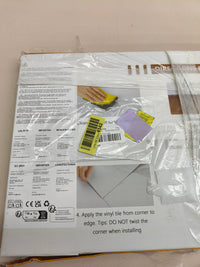 Suelo vinílico autoadhesivo efecto mármol beige VEELIKE 60x30 cm 12 piezas