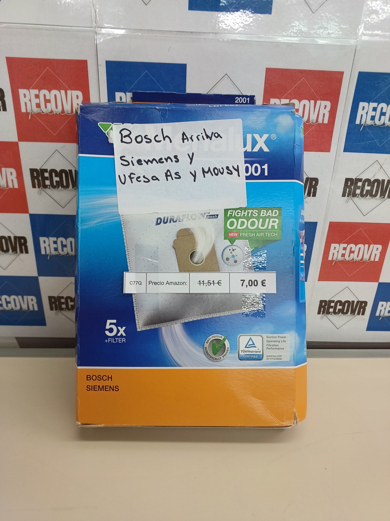 Bolsas aspirador Duraflow blancas Menalux