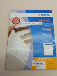 Herma 7761 Lot de 25 Pochettes perforées Transparent
